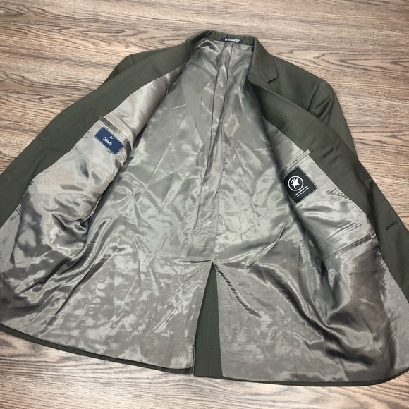 Hart Schaffner Marx Olive Green Blazer 43R - Picture 3 of 6
